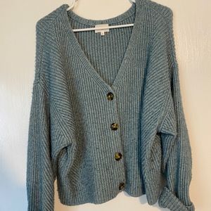 Cozy Blue Cardigan - Lou & Grey